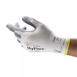 Ansell HyFlex 11-800 Nylon Material Latex Free Abrasion Resistant White & Grey Safety Hand Glove Size M (Pack of 12 Pair)-image-25