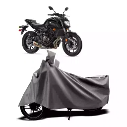 Auto Pearl Two Wheeler Cover with Bag for Yamaha MT 07, Silver-picture-35