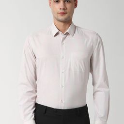 Peter England Men Pink Regular Fit Solid Formal Shirt-image-43