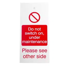 RS PRO 1 x 'Do Not Switch On' Lockout Tag Model No 7924502 Bag of 10 Pcs-44