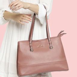 Lavie Bagan Blush Pink Solid Shoulder Handbag-image-42