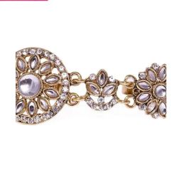 Zaveri Pearls Golden Alloy Cocktail Ring - Set of 2-48