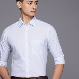 Raymond Slim Fit Striped Pure Cotton Formal Shirt-image-61