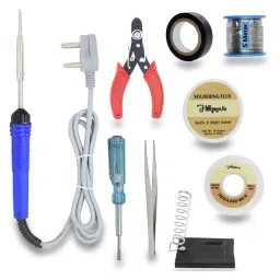 Hillgrove 9 in 1 Mobile Soldering Iron Equipment Tool Machine Kit with Flux Paste & Wire, HG0090-5