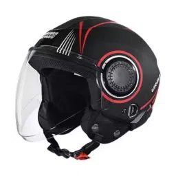 Studds URBAN SUPER D1 DECOR MATT BLACK (580 mm) Large Open Face Helmet, MATT BLACK N2-image-51