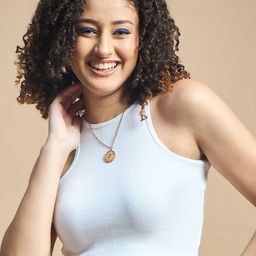 The Roadster Life style Co. White Sleeveless Crop Top-image-96