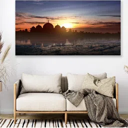 DEKORSTATION Blue Nature Wall Paintings With Frame-image-94