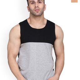 Slowloris Men Pack Of 2 Printed Bio-Wash Combed Cotton Innerwear Vest-picture-1