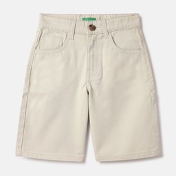 United Colors of Benetton Boys Regular Fit Cotton Shorts-image-3