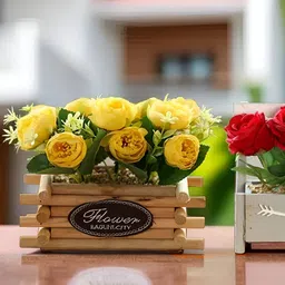The Better Home Yellow 2 Pieces Rose Core With Pot-48