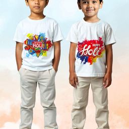 KUCHIPOO Boys Floral 2 Printed Pockets T-shirt-image-34