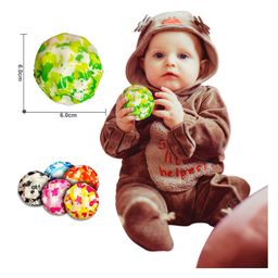 BitFeex Super Bouncy Moon Crater Texture Ball Anti Stress Ball High Bouncing Ball (Color & Design may Vary)- Pack of 1 image 5