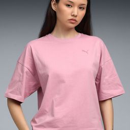 Puma Her Women Pure Cotton Oversized T-Shirt-image-98