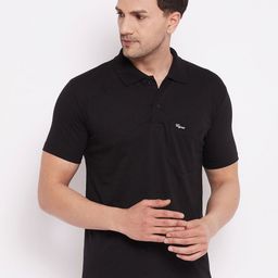 LYCOS Men Polo Collar Applique T-shirt-image-95