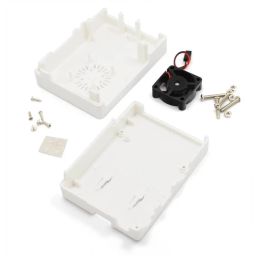 Raspberry Pi 3 Case with Fan Cooling Case for Pi 3 Protective ABS Case Raspberry Pi 3B+ Case Support Built-in Cooling Fan - White - RS194Raspberry Pi 3 Case with Fan Cooling Case for Pi 3 Protective ABS Case Raspberry Pi 3B+ Case Support Built-in Cooling Fan - White - RS194 image 2