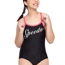 Speedo Kids Heritage Black & White Logo Muscleback-image-5