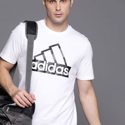 ADIDAS Men Future Pure Cotton Brand Logo Print T-shirt-image-72