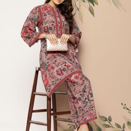 Nayam By Lakshita Floral Printed Kurti with Palazzos-20