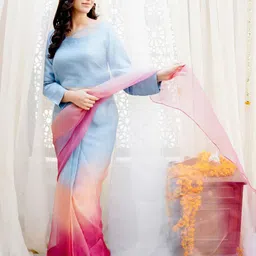 BAESD Ombre Dyed Organza Saree-26