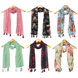 StoleVilla Women Pack Of 6 Printed Scarf-picture-16