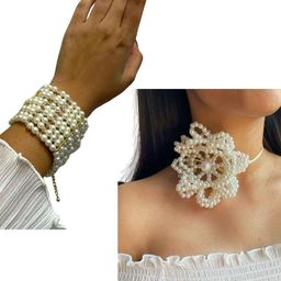 ISHKAARA Gold-Plated Beaded Jewellery Set-image-44