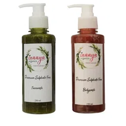 Inaaya Organics Blush Brown Organic Face Wash & Citro Fresh Body Wash 500ml-picture-41