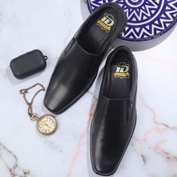 ID Men Leather Formal Slip On Shoes-picture-30