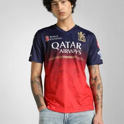 Puma Typography Printed DrycellRCB Replica 18 Jersey T-shirt-image-41