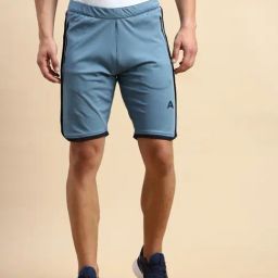 SHOWOFF Blue Slim Fit Shorts-picture-15