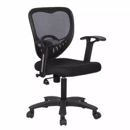 VISION SEATING Medium Back Office Chairs Mesh Black-23