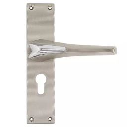 Link 203.2 mm (8 Inch) Iron Stainless Steel Mortise Lock Set, 8inch-HT-2021-OSK-SS-31