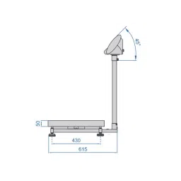 Insize Basic Type Electronic Platform Scale 310 Kg, 8508-310K image 2