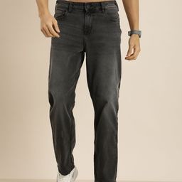 HERE&NOW Men Light Fade Stretchable Jeans-image-4