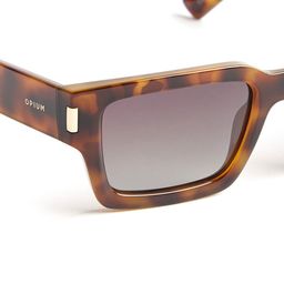 OPIUM Unisex Rectangle Sunglasses with Polarised and UV Protected Lens image 2
