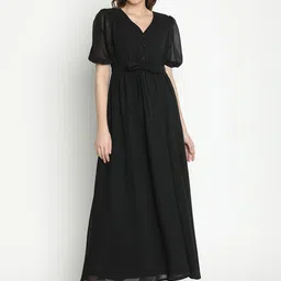 The Roadster Lifestyle Co Fit & Flare Women Maxi Dress-image-69