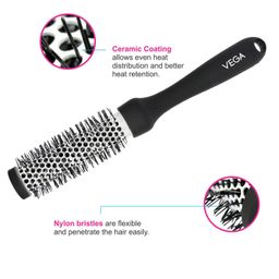 VEGA Hot Curl Brush for Hair Styling Drying & Adding Volume H2-PRS image 3