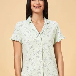 Dreamz by Pantaloons Pista Green Cotton Printed Shirt-picture-30