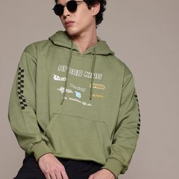 The Roadster Lifestyle Co. Typography Print Hooded Sweatshirt-image-48