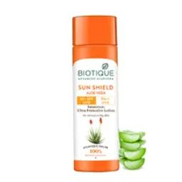 Biotique SUN SHIELD Aloe Vera Ultra Protective Lotion SPF 30+ UVB PA++ UVA Sunscreen-picture-48