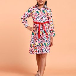 YK Floral Print Shirt Dress-picture-39