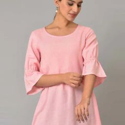 Aurelia Pink A Line Short Kurti-image-72