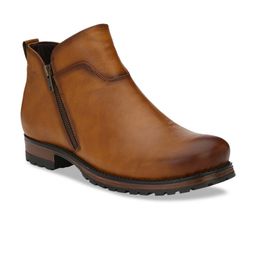 Delize Men Tan Brown Chukka Flat Boots-image-41