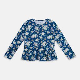Pantaloons Junior Floral Print Peplum Cotton Top-image-24