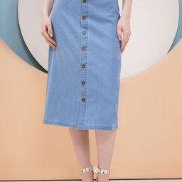 PUELLA Straight Midi Skirts-image-11