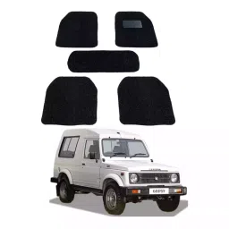 Auto Pearl DB7M158 PVC and Plastic Standard Mat for Maruti Suzuki Gypsy King 2005-2015 (Black)-image-27