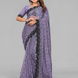 VIJAYA VALLABH Floral Beads and Stones Saree-image-58