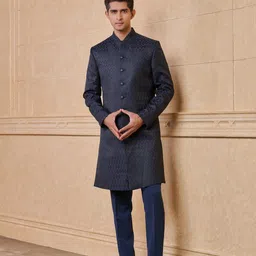 Tasva Woven Design Sherwani Set-picture-47