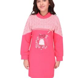 Cutecumber Kids Pink Shimmer  Shift Dress-image-50