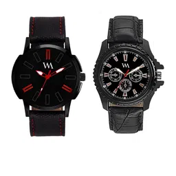 WM Men Set of 2 Black Analogue Watchs AWC-001-AWC-003-image-65