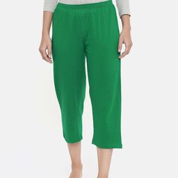 zebu Women Green Solid Regular Fit Lounge pants-image-12